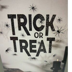 Halloween Home Decor Wall Sticker TRICK OR TREAT Removable Decal Art Mural Room